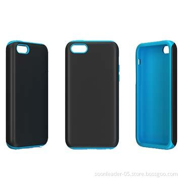 Combo Cases for iPhone 6, TPU/TPE with PC UV Coating, Two-in-one, Various Colors Available